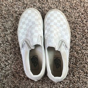 White checkered vans